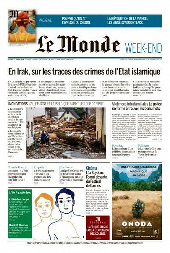 Le Monde du Samedi 17 Juillet 2021