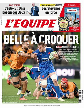 L’equipe du Samedi 17 Juillet 2021