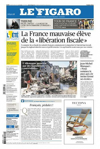 Le Figaro du Lundi 19 Juillet 2021