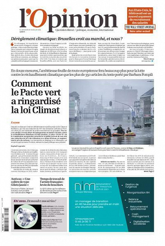 L’Opinion - 19 Juillet 2021