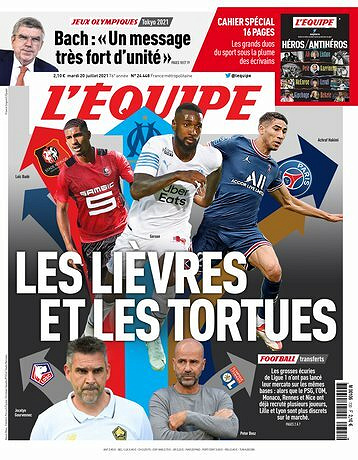 L’equipe du Mardi 20 Juillet 2021