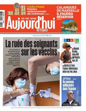 Aujourd’hui en France - 20 Juillet 2021