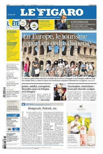 Le Figaro du Mercredi 21 Juillet 2021