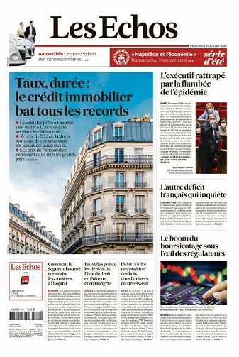 Les Echos du Mercredi 21 Juillet 2021