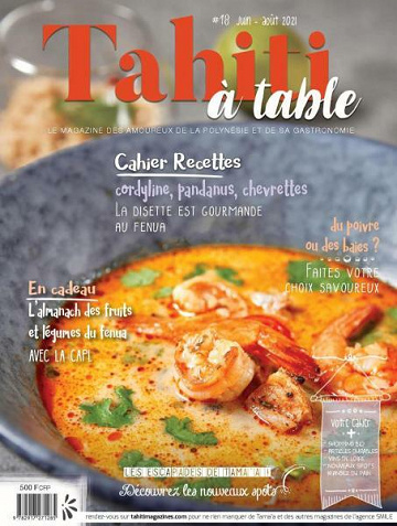 Tahiti à table - Juin-Août 2021