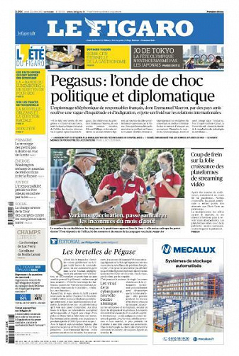 Le Figaro du Jeudi 22 Juillet 2021