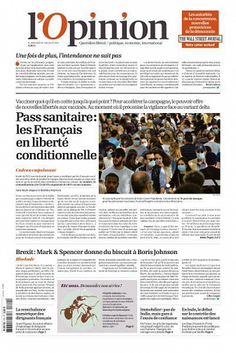 L’Opinion - 22 Juillet 2021