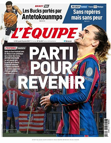 L’equipe du Jeudi 22 Juillet 2021