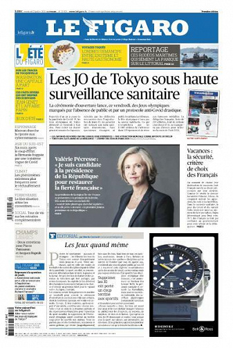 Le Figaro du Vendredi 23 Juillet 2021