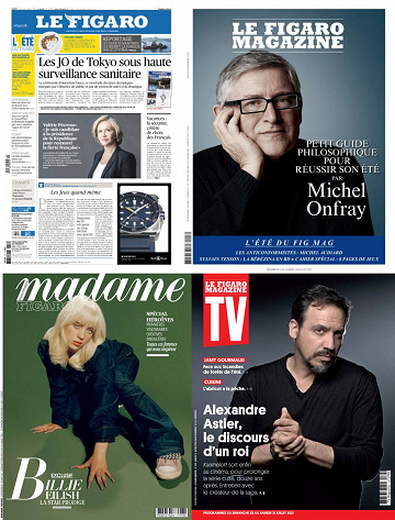 Pack Le Figaro et ses 3 suppléments - Vendredi 23 Juillet 2021