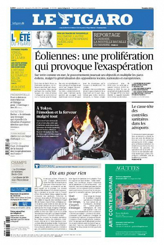 Le Figaro du Samedi 24 et Dimanche 25 Juillet 2021