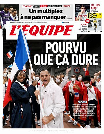 L’equipe du Samedi 24 Juillet 2021