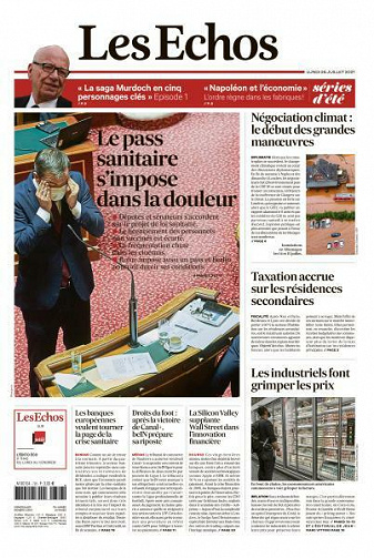 Les Echos du Lundi 26 Juillet 2021