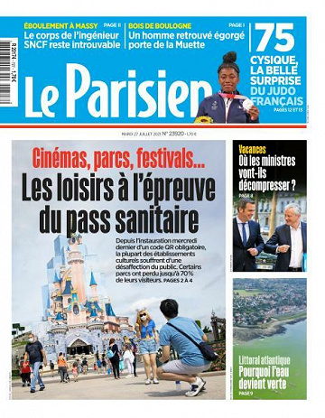 Le Parisien du Mardi 27 Juillet 2021