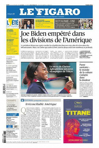 Le Figaro du Mercredi 28 Juillet 2021