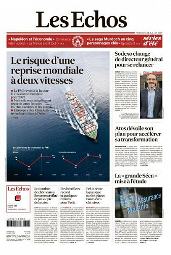 Les Echos du Mercredi 28 Juillet 2021