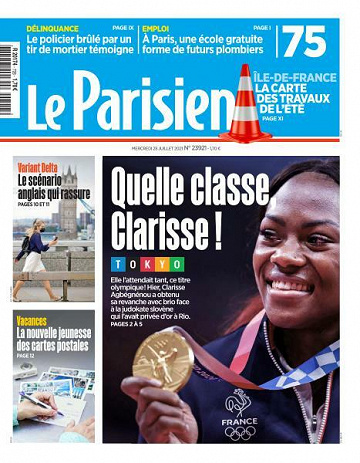 Le Parisien du Mercredi 28 Juillet 2021