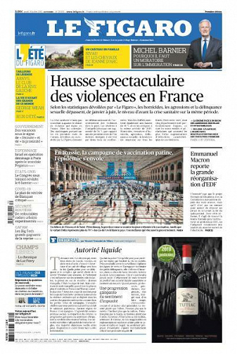 Le Figaro du Jeudi 29 Juillet 2021