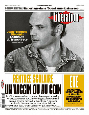 Libération du Jeudi 29 Juillet 2021