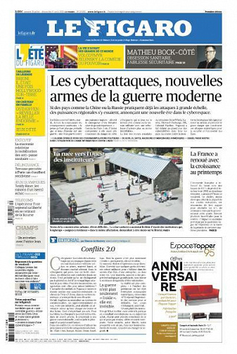 Le Figaro du Samedi 31 Juillet et Dimanche 1er Août 2021