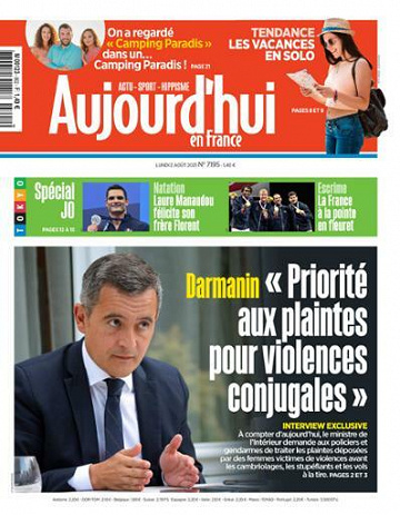 Aujourd'hui en France - Lundi 2 Août 2021