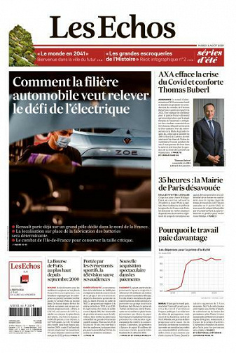 Les Echos du Mardi 3 Août 2021