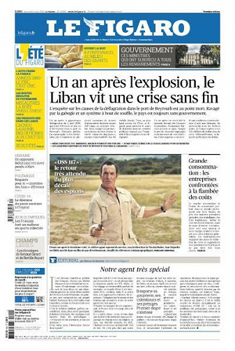 Le Figaro du Mercredi 4 Août 2021