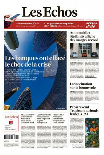 Les Echos du Mercredi 4 Août 2021