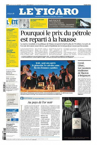 Le Figaro du Jeudi 5 Août 2021