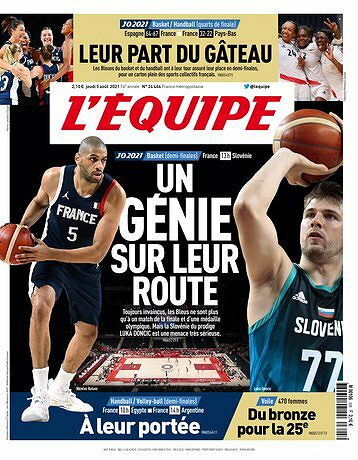 L’equipe du Jeudi 5 Août 2021