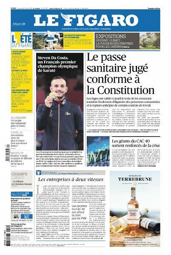 Le Figaro du Vendredi 6 Août 2021