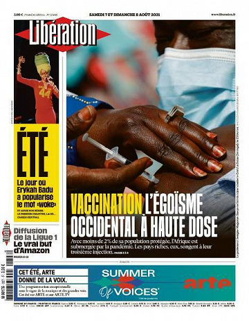 Libération du Samedi 7 et Dimanche 8 Août 2021