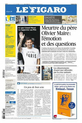 Le Figaro du Mercredi 11 Août 2021