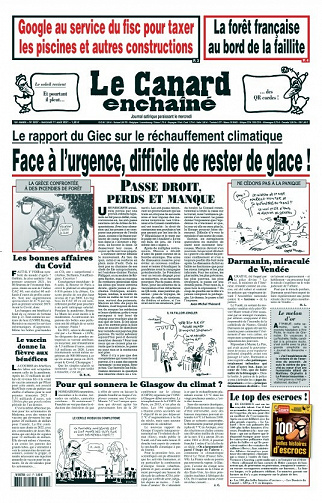 Le Canard enchaîné N°5257 - 11 Août 2021