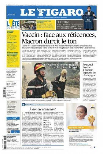 Le Figaro du Jeudi 12 Août 2021