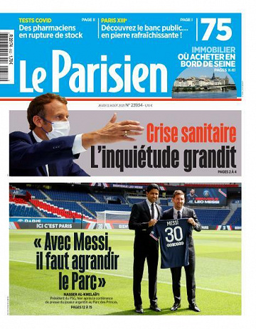 Le Parisien du Jeudi 12 Août 2021