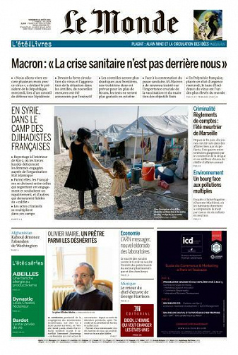 Le Monde du Vendredi 13 Août 2021