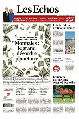 Les Echos du Vendredi 13 et Samedi 14 Août 2021