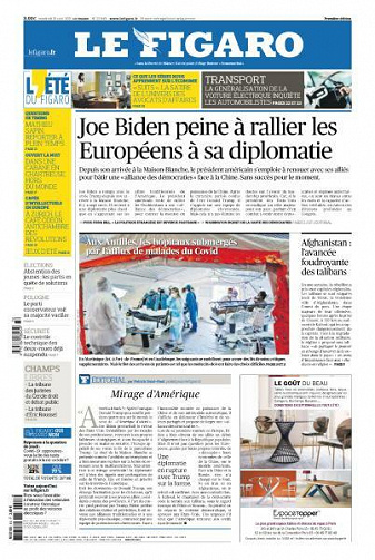 Le Figaro du Vendredi 13 Août 2021