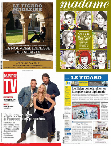 Pack Le Figaro et ses 3 suppléments - Vendredi 13 Août 2021