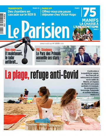 Le Parisien du Samedi 14 Août 2021