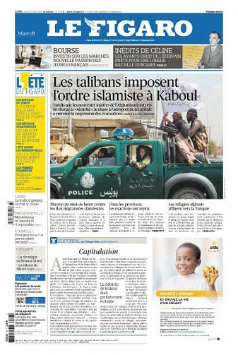 Le Figaro du Mardi 17 Août 2021
