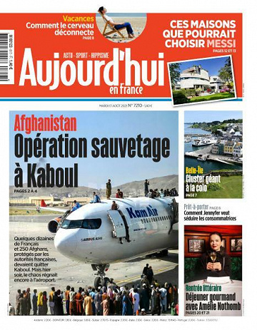 Aujourd’hui en France - 17 Août 2021