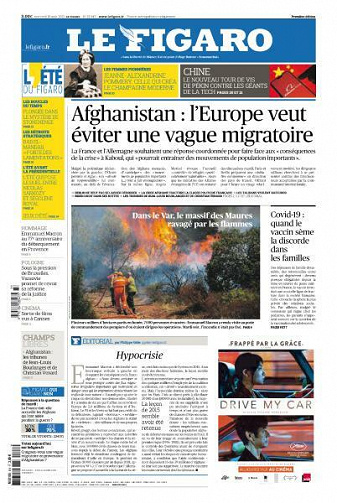 Le Figaro du Mercredi 18 Août 2021