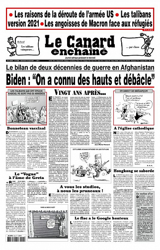 Le Canard enchaîné N°5258 - 18 Août 2021