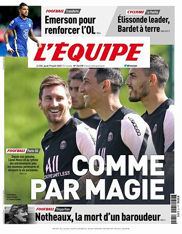 L’equipe du Jeudi 19 Août 2021