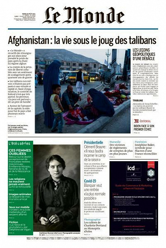 Le Monde du Mardi 24 Août 2021