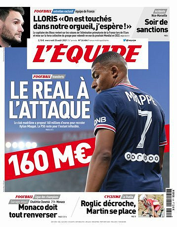 L’equipe du Mercredi 25 Août 2021