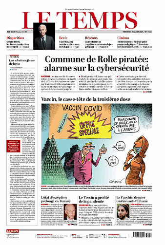 Le Temps - 25 Août 2021