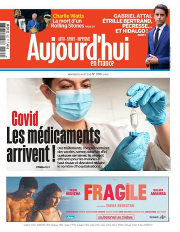 Aujourd’hui en France - 25 Août 2021